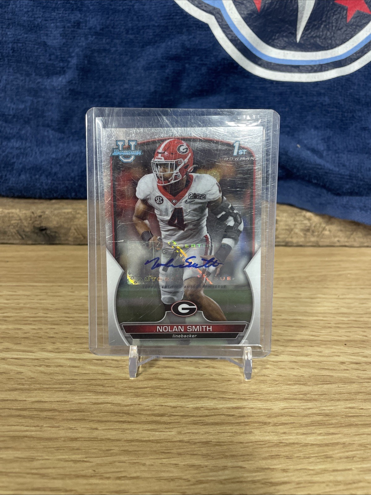 2022 Bowman University Chrome - Chrome Prospect Autographs Nolan Smith #33