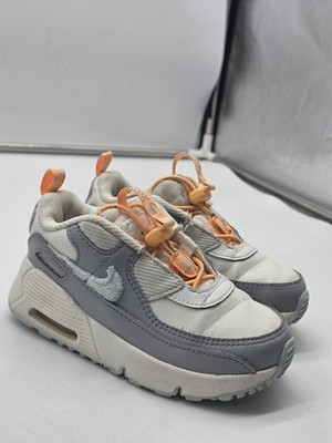 Nike Air Max 90 Shoe Kids 10C White Gray toggle se summit Run Sneaker DQ6948-100