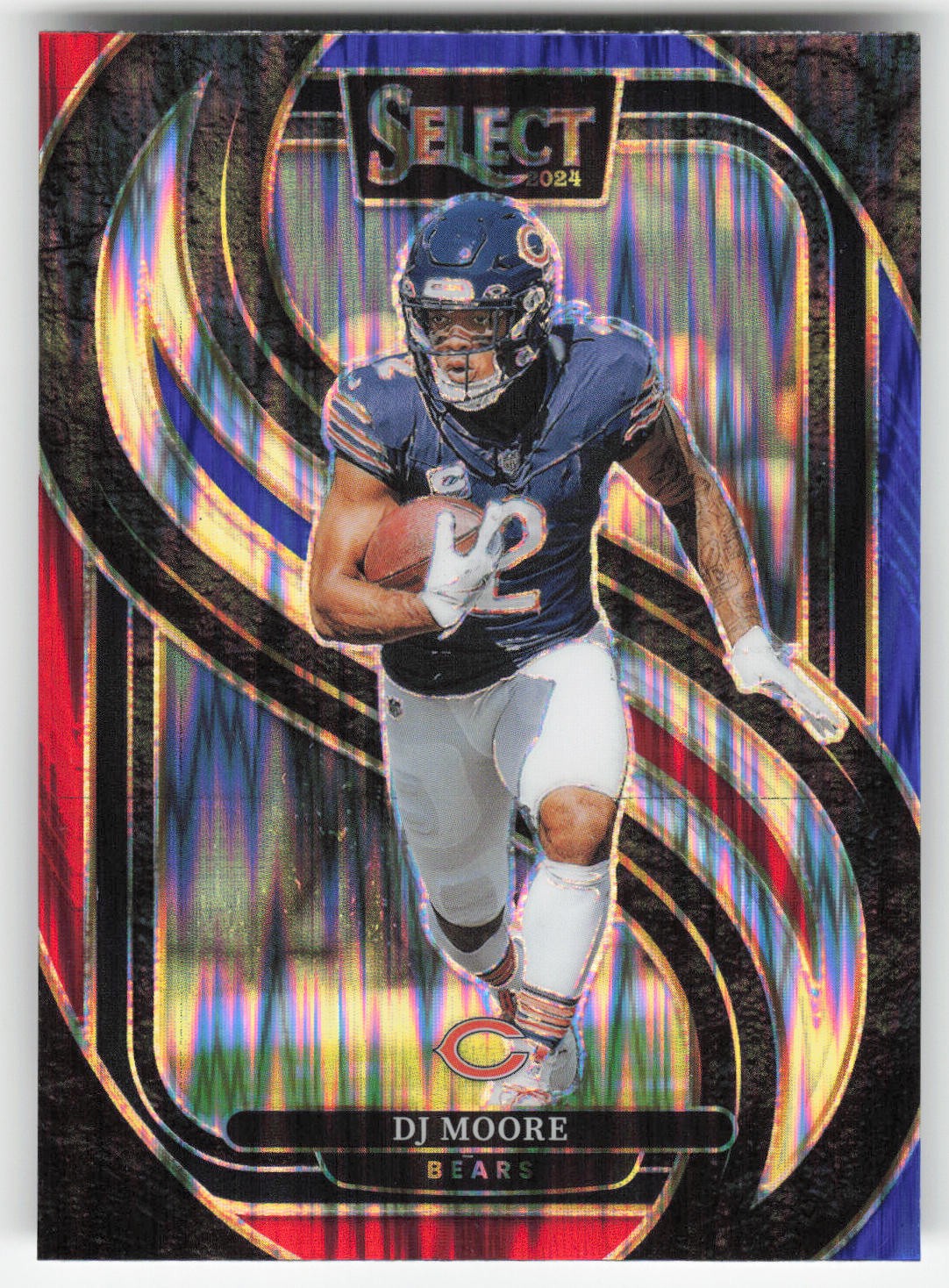 DJ Moore, 2024 Panini Select, #151, Chicago Bears,