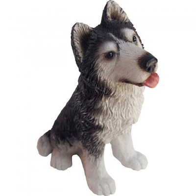 #ad Husky Figurine Hand Painted Sandicast $24.99