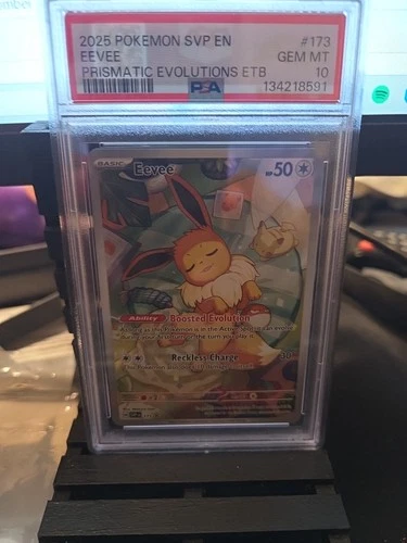 EEVEE 2025 POKEMON BLACK STAR PROMO PRISMATIC EVOLUTIONS #173 PSA 10 GEM MINT