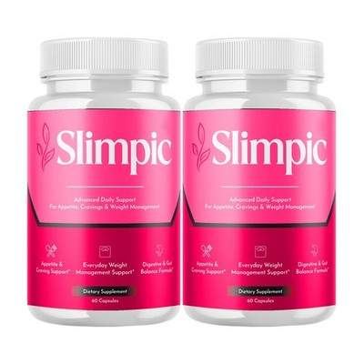 2-Pack Slimpic Capsules - Slim Pic Daily Support for Weight Management -120 Caps