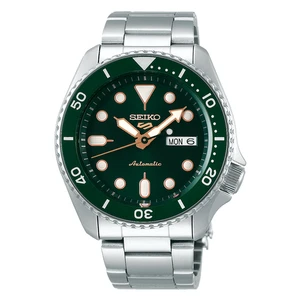 Seiko 5 Sports Full Stainless Steel Green Dial 42.5mm Automatic Watch SRPD63K1