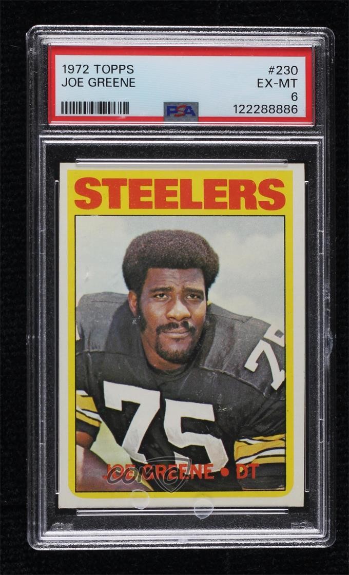 1972 Topps Joe Greene #230 PSA 6 HOF 07qw