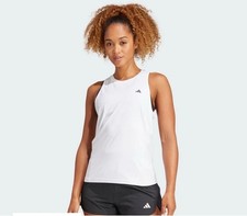 ADIDAS ' WOMENS ' DESIGNED FOR TRAINING TANK ' STANDARD FIT ' WHITE - XS