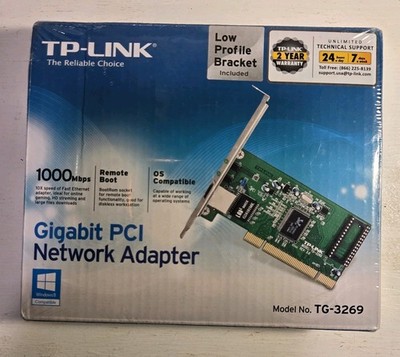 TP-Link TG-3269 Gigabit PCI Network Adapter 1000Mbps Low Profile Bracket New