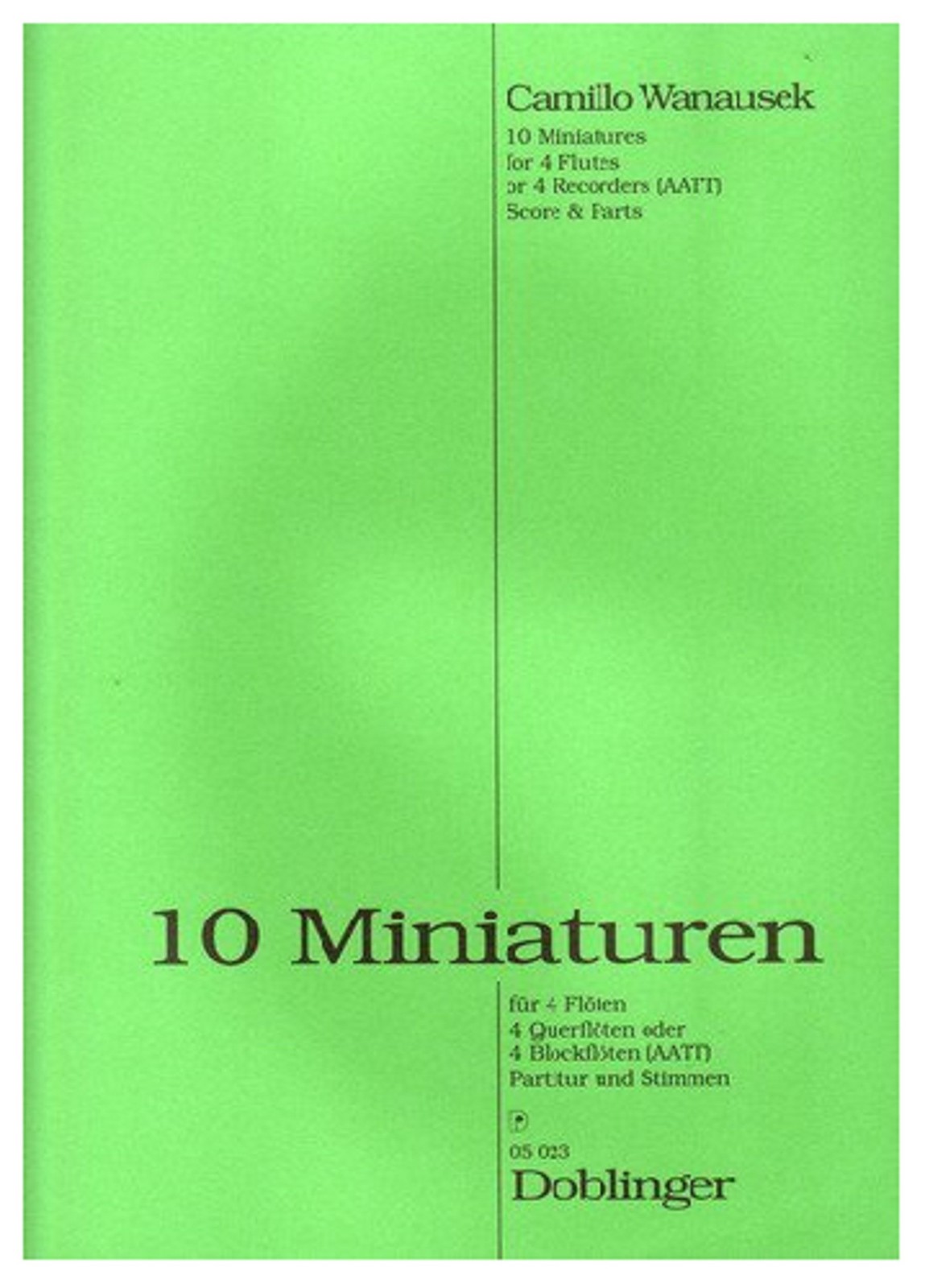 Partition pour 4 flûtes traversières recueil 10 miniatures musique AATT