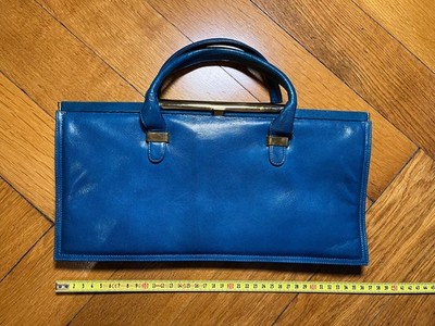 Handtasche Bally Vintage Leder Petrol