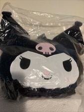 Hello Kitty Kuromi Face Plush Backpack Sanrio New With Tag