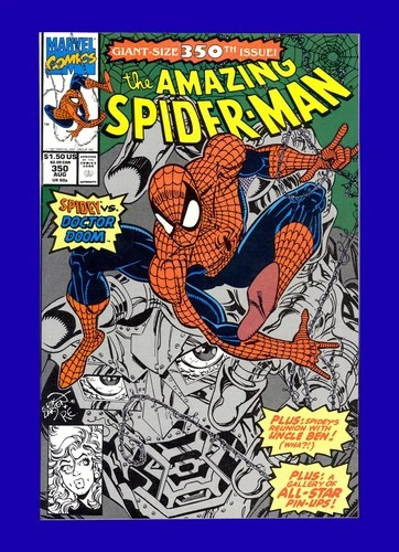 Amazing Spider-Man #350 Larsen Spider-Man vs. Doctor Doom Cover 1991 9.8 NM-MT