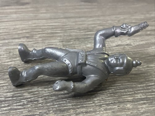 Vtg Ajax Archer 1950's Hard Plastic Futuristic Spaceman Astronaut Figure Silver - Picture 6 of 7