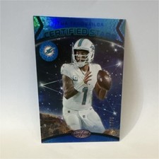 Panini Certified Stars Tua Tagovailoa Blue Mirror /75 Dolphins #12