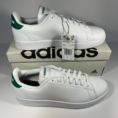 Mens Adidas Advantage Cloudfoam White/Green Size 10.5 GZ5300