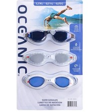Brand New Oceanic Swim Goggles 3-Pack Large / X-Large