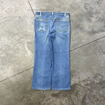 Vintage Levi's 517 Jeans Bootcut Flare 80s Made In USA Blue Denim