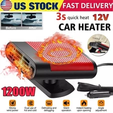 1200W Heater Portable Heating Cooling Fan Defroster Demister for Car Truck 12V