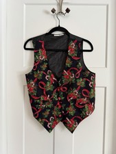 Vintage 90s Ugly Christmas Vest Size S/M