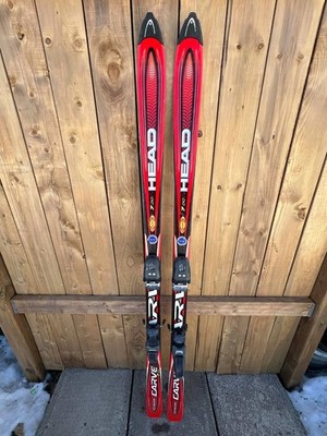 Alpine Downhill Snow Ski HEAD CARVE 7X 67'' Long Skis 170 cm w/ Bindings
