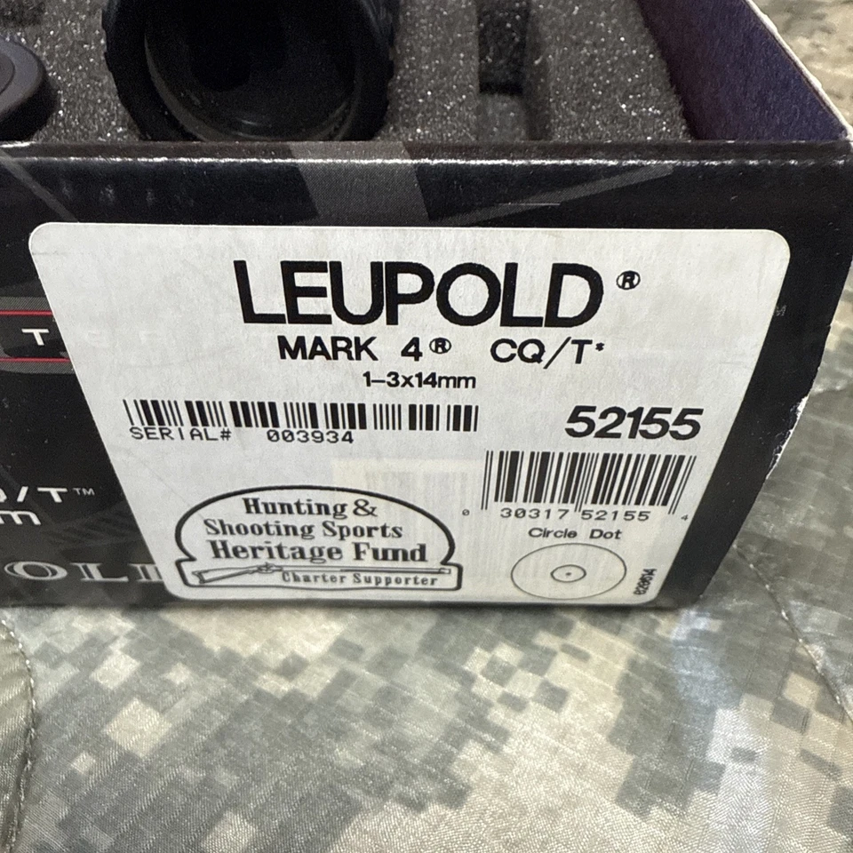 Punto Iluminado Leupold CQ/T Mark 4 1-3x14mm con Montaje y Caja 52155 Ámbar Foto 3 de 4