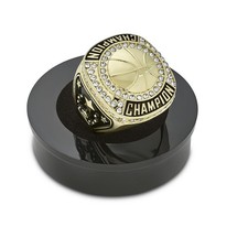 Champion Gold Basketball Trophy Ring Award Gift Fantasy Prize with Display Ne...