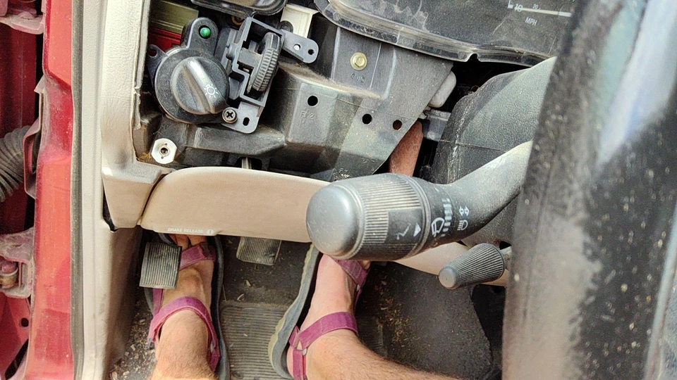 1999-01 Mazda B2500 переключатель указателя поворота стеклоочиститель колонка рычаг управления оригинальный - Изображение 4 из 4