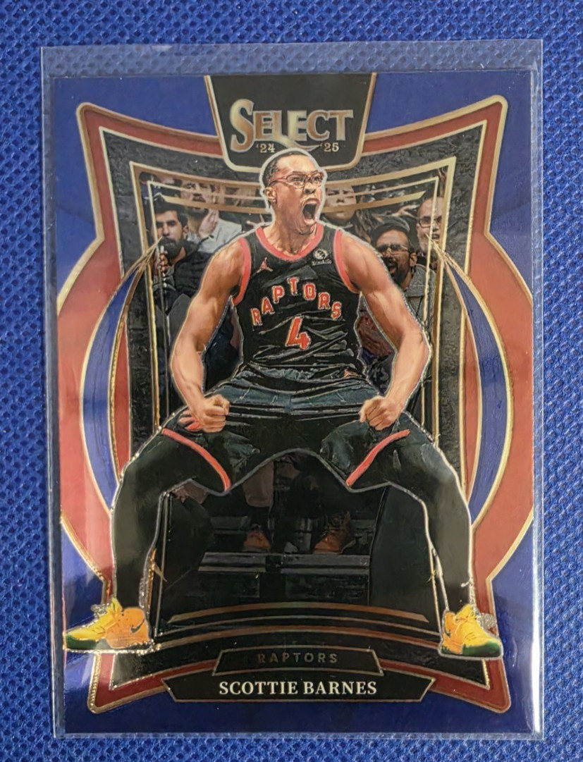 2024-25 Panini Select Concourse Blue Wave Prizm Scottie Barnes #30