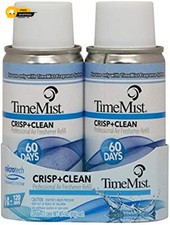 TimeMist MicroTech Deodorizer Refills Crisp Clean Scent Pack of 2 3 Ounce