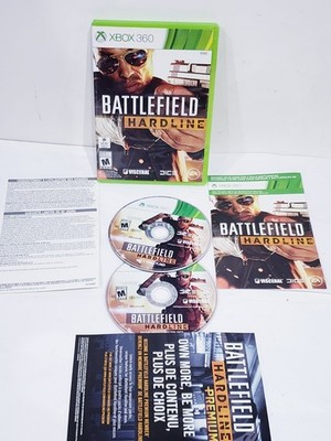 Battlefield: Hardline (Microsoft Xbox 360, 2015) With MAnual TESTED