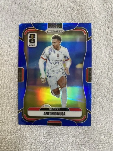 Panini 2026 Prizm FIFA World Cup Antonio Nusa BLUE /40 Norway #326