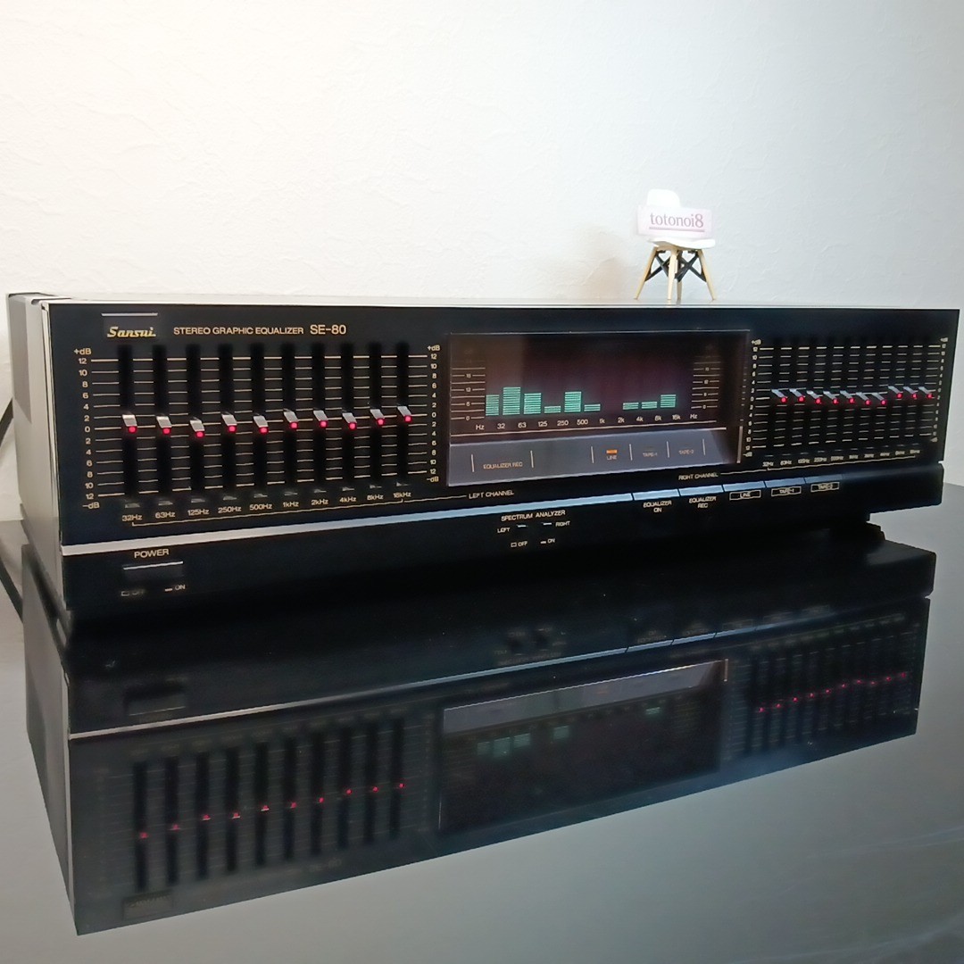 Sansui SE-80 Graphic Equalizer 10 Band Spectrum Analyzer Vintage