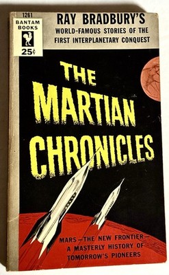 Martian Chronicles by Ray Bradbury, 1954 Bantam #1261 PB, 3rd Printing  New Ed. 