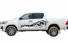 Graphics Snow Mountain Sticker For Toyota Hilux 4x4 Off Road Side Door Decals
