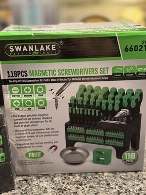 Brand New 118pc Magnetic Screwdriver Set Swanlake Tool Kit | eBay