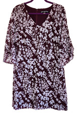 Karl Lagerfeld Paris Lace Knit dress in burgandy - Size 12