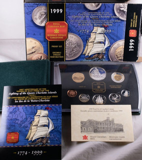 1999 Silver Canada 8 Coin Proof Set Box/COA RCM