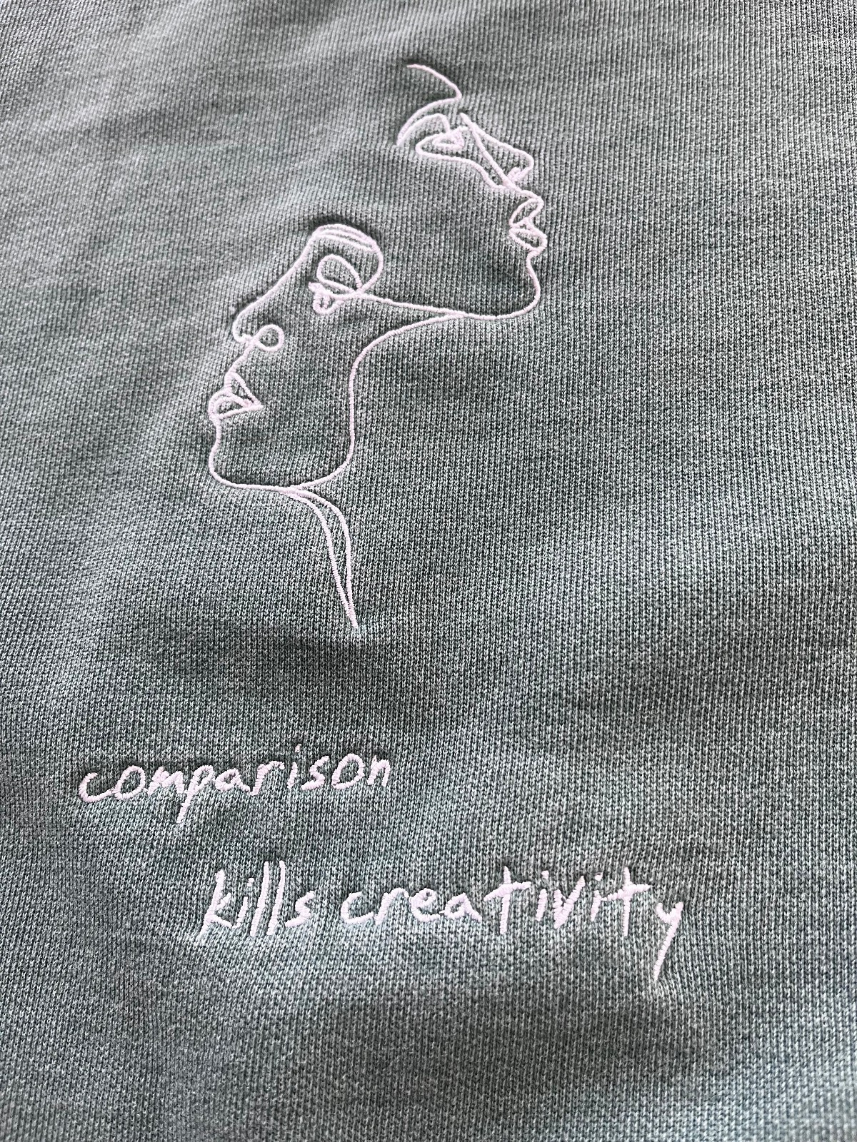 Comparison Kills Creativity  Embroidered Graphics… - image 4