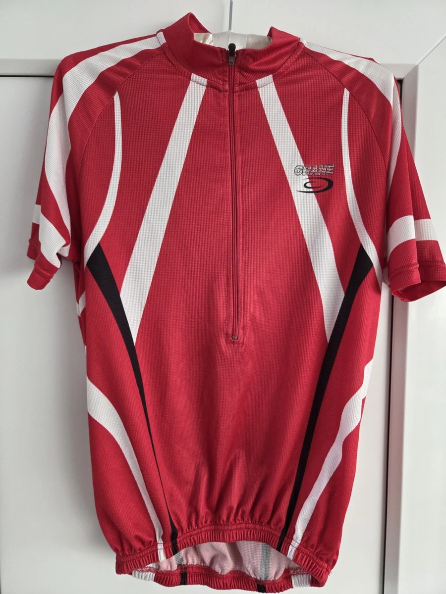 Crane Red Cycling Casual T-Shirts and Tops, Cycling Jerseys for