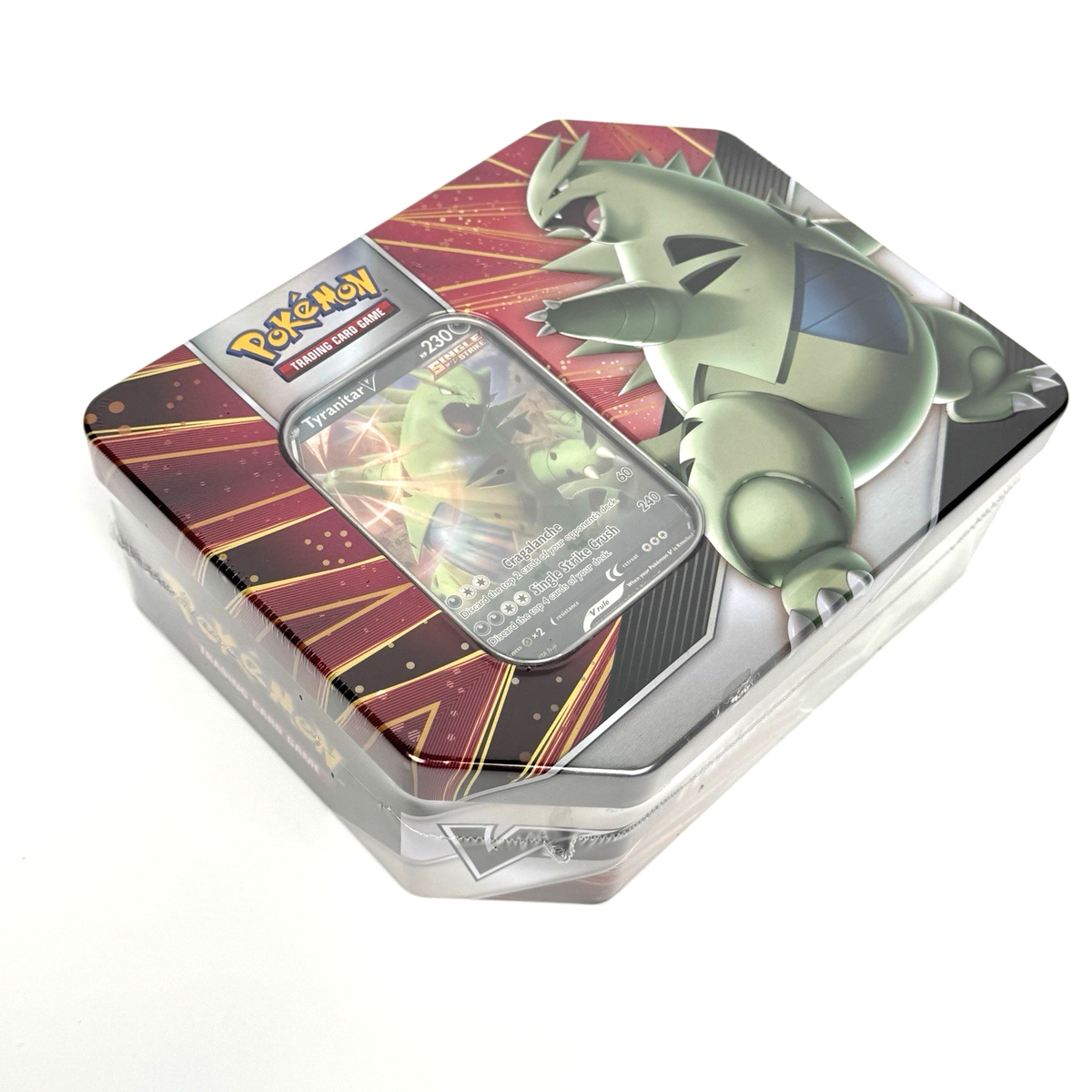 Pokemon TCG Tyranitar Strikers V Tin Factory Sealed New - Fast Free  Shipping | eBay
