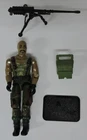 2001 GI JOE DOUBLE BLAST V1 ACTION FIGURE/BACKPACK/MACHINE GUN/TRIPOD/STAND