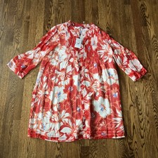 NWT DIANE VON FURSTENBERG DAHLIA MULTI POPPY LINED DRESS size 8