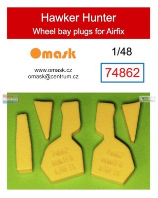 OMK74862 1:48 Omask Wheel Bay Plugs - Hawker Hunter (AFX kit)