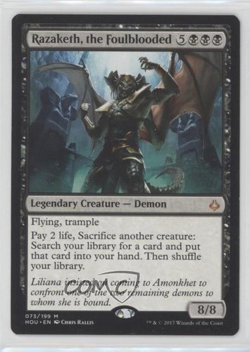 2017 Magic: Gathering - Hour of Devastation English Razaketh the Foulblooded a3o