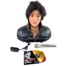 Wowwee Alive Elvis Presley Life Size Robot Singing Talking Animatronic Bust Test