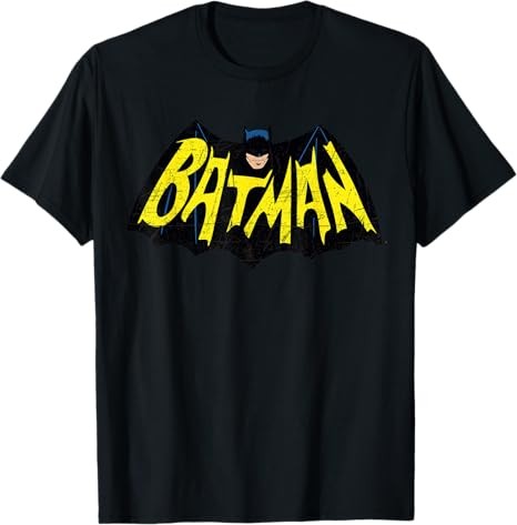 Camiseta negra con logotipo de DC Batman
