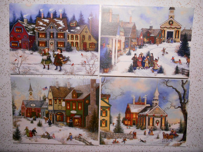 Lot of 15 LANG Christmas Greeting Cards LINDA NELSON (4 designs)