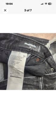 Dsquared2 Tidy Biker Distressed Black Denim Jeans W30