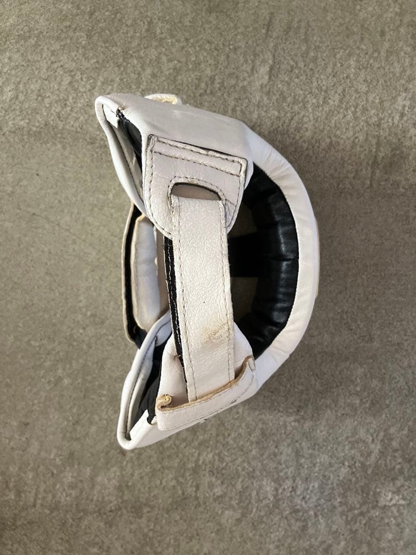 Winning M White FG-2300 Leather Headgear Open Face Type Used | eBay