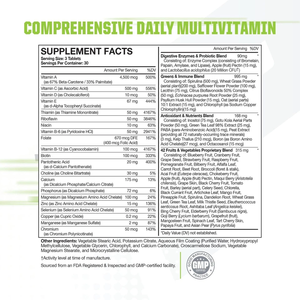 Essentials Multi-V+, Multivitamínico del Atleta, Energía Mejorada, Rendimiento... Foto 2 de 4