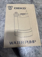 DEKOPRO Submersible Water Pump 1/3 HP 2450GPH Utility Pump DEKO