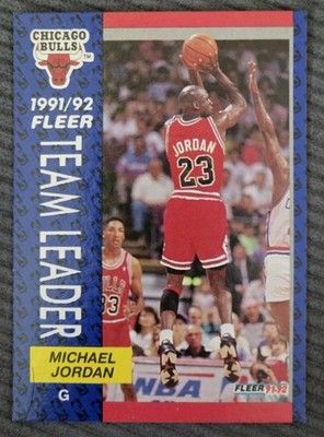 1991-92 Fleer Michael Jordan Team Leader #375